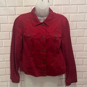 DRESS BARN women casual stylish red blazer /size S